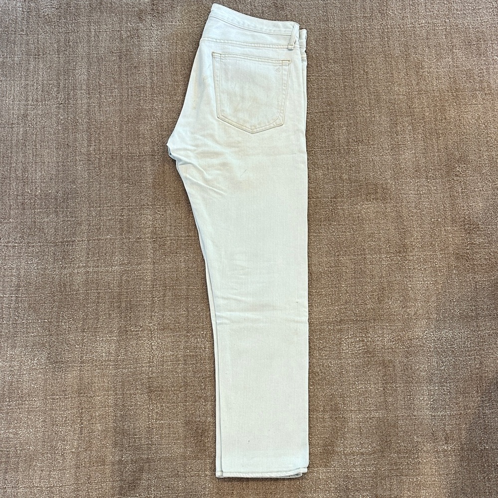 Rag & Bone Off-White Slim Jeans